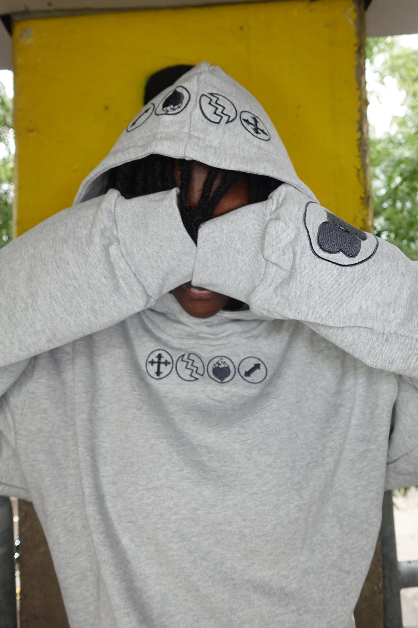 GREY 4LEAF PRINCIPLES HOODIE