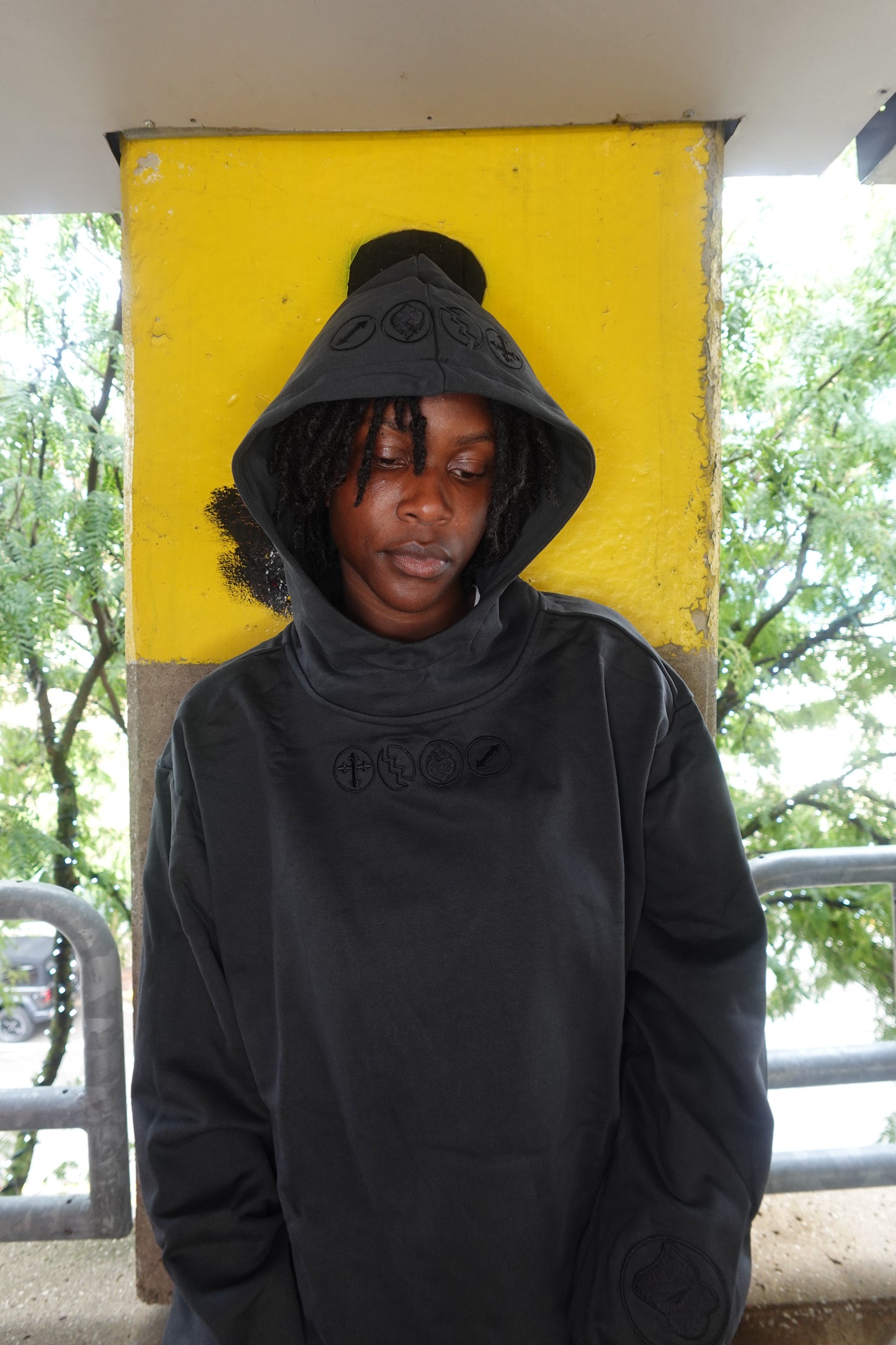 BLACK 4LEAF PRINCIPLES HOODIE