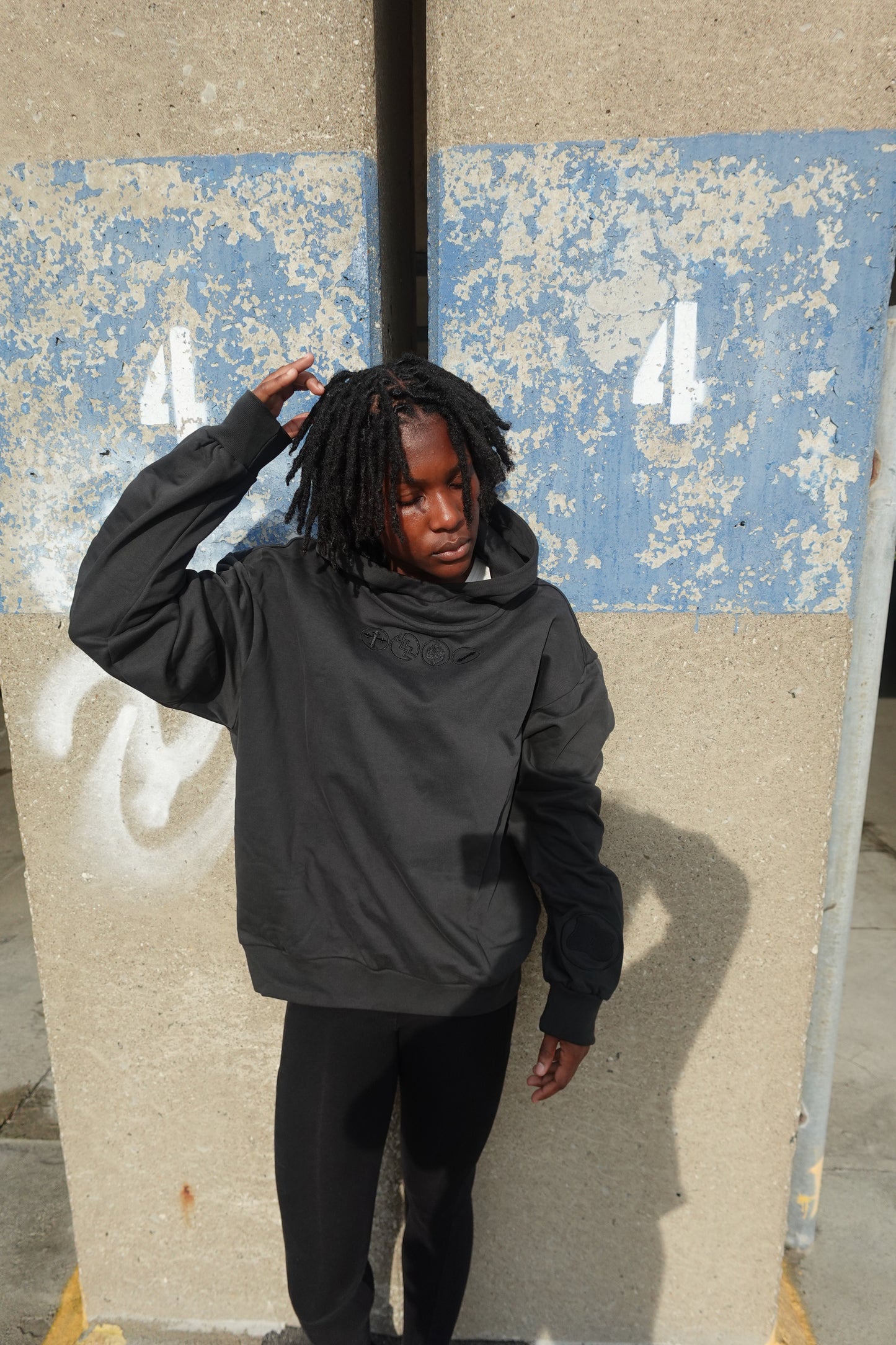 BLACK 4LEAF PRINCIPLES HOODIE